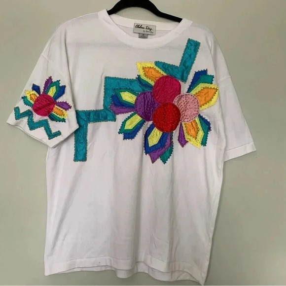 Chelsea Way vintage  embroidery t shirt - Picture 1 of 3